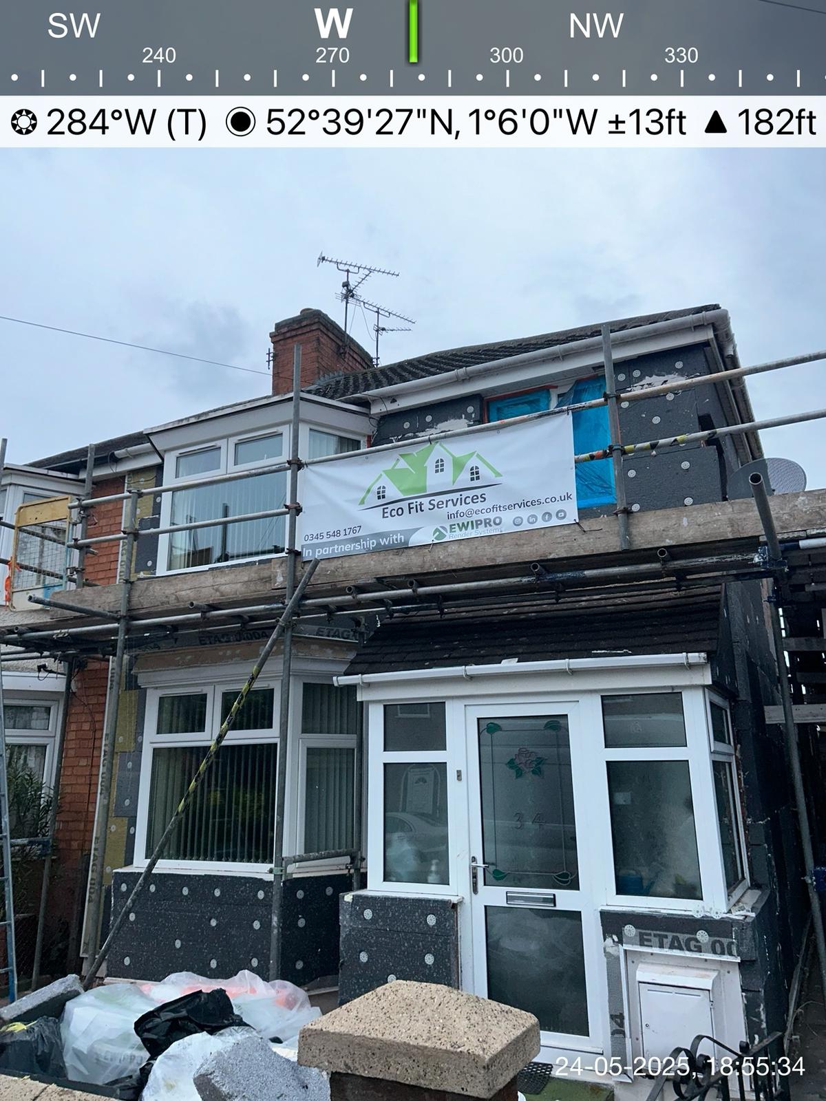 external wall insulation project stage3